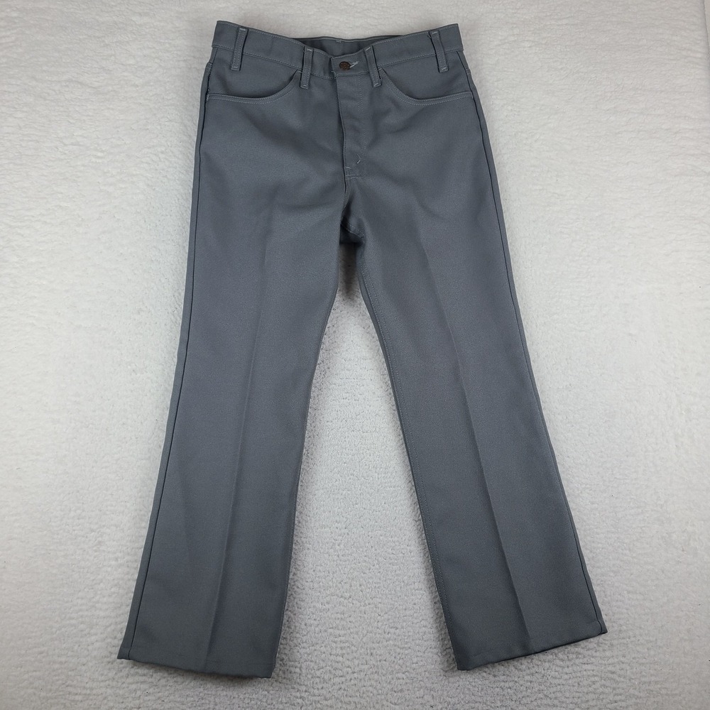Levi's Saddleman Pants Mens 34x30 Dark Gray Boot Cut 10517-6154 USA MADE VTG